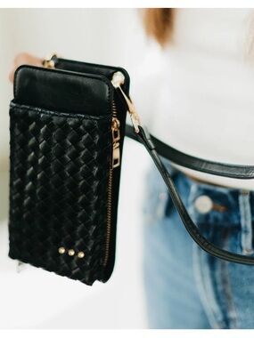 Pretty Simple Woven Double Duty Phone Bag NWOT